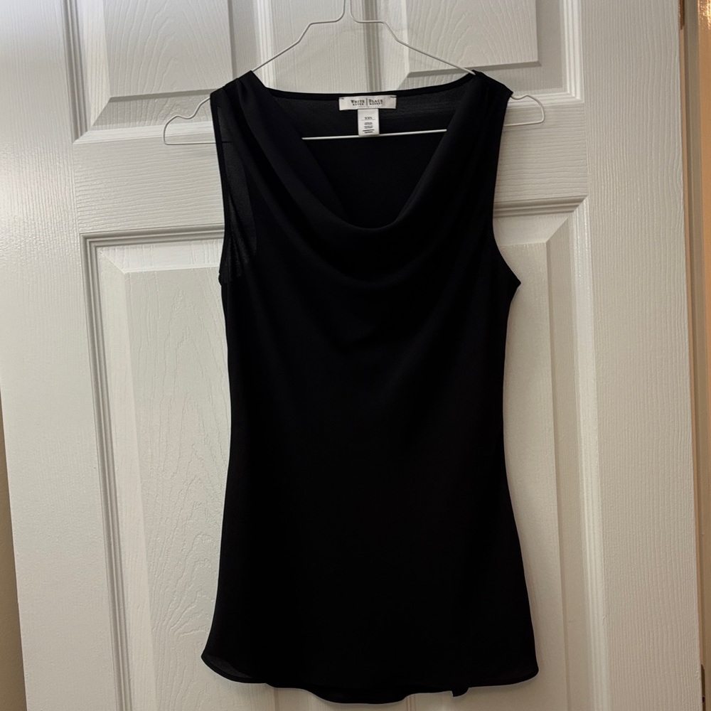 White House Black Market Classic Black Tank Top
